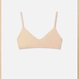 MATE THE LABEL organic cotton triangle bralette size medium